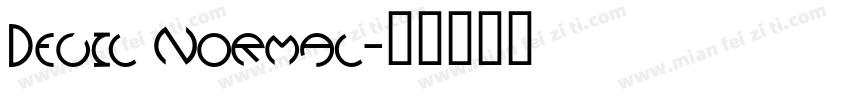 Devil Normal字体转换